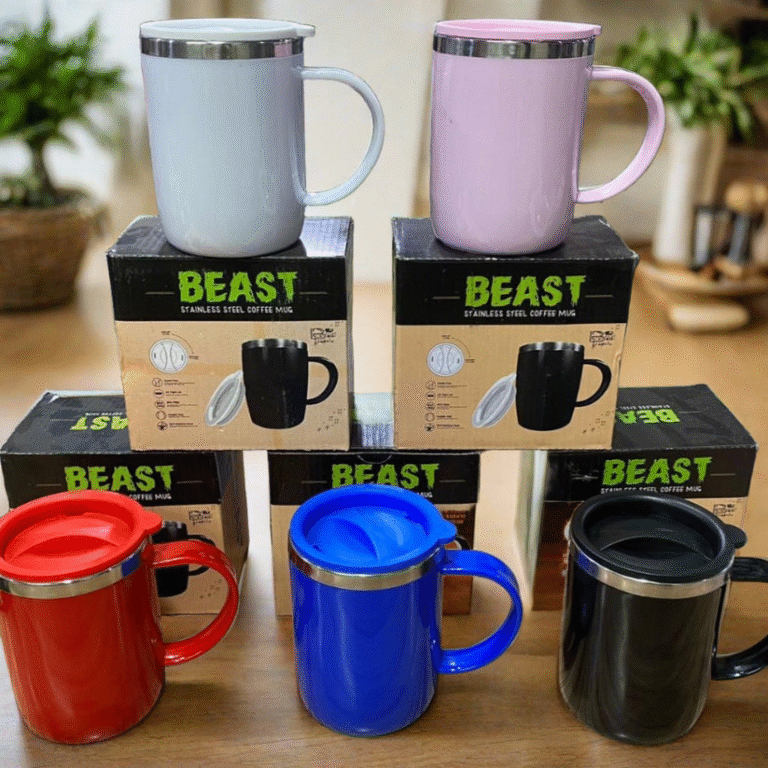 HotnCold Stainless Steel 400ML Airtight Coffee Mug – Thermal Travel Mug for Hot & Cold Drinks