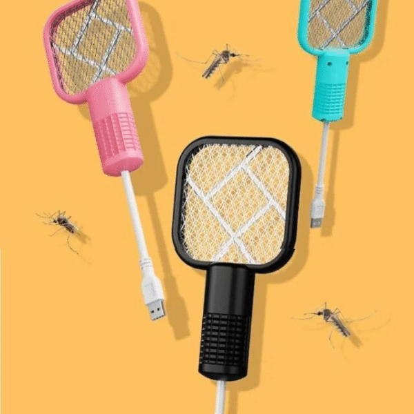 Rechargeable Mosquito Killer Racket with Night Lamp