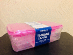 Thumb-Lock Food Containers – Pack of 7 Pcs