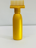 hair oil applicator bottle with comb
