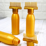 hair oil applicator bottle with comb