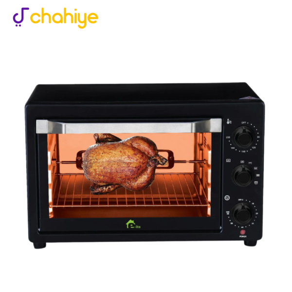 ELite ETO-221R Oven Toaster – 22 Liters, 1500W (Black)