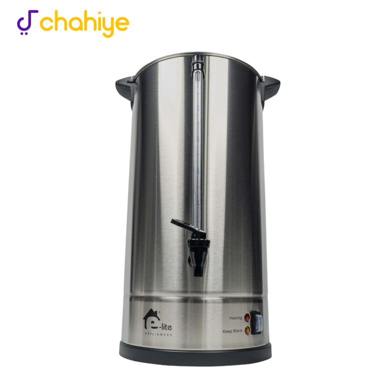 E-Lite EWK-30D Electric Tea Kettle – 30L Commercial Stainless Steel Kettle with Keep-Warm & Overheat Protection
