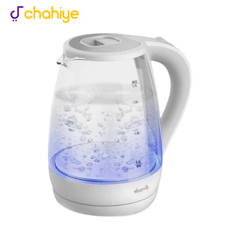 ELite Deerma Electric Kettle DEM-SH30W – 1.7L, 2200W, Glass Body, Auto Safety Protection