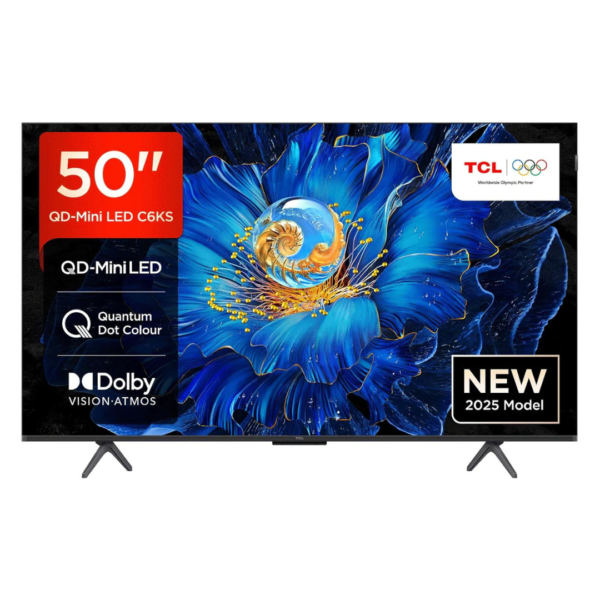 TCL 50 Inch 50C6KS Premium 4K QD-Mini LED Smart TV