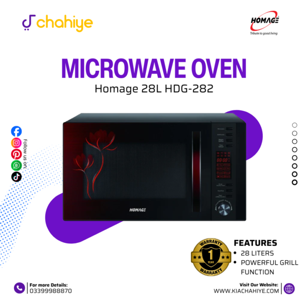 Homage 28L HDG-282 Grill Microwave Oven