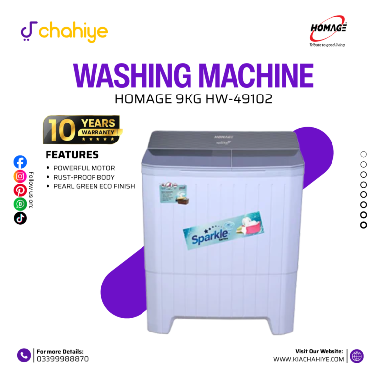 Homage 9KG HW-49102 Washing Machine