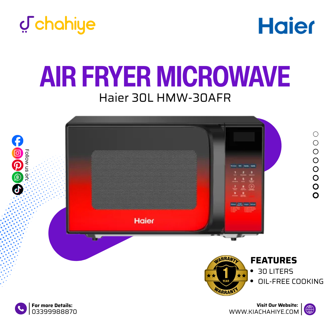 Haier 30L HMW-30AFR Air Fryer Microwave Haier 30L HMW-30AFR Air Fryer Microwave