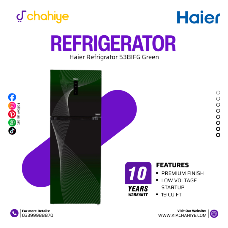 Haier HRF-538 IFGA Green Inverter Refrigerator