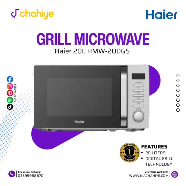 Haier 20L HMW-20DGS Grill Microwave