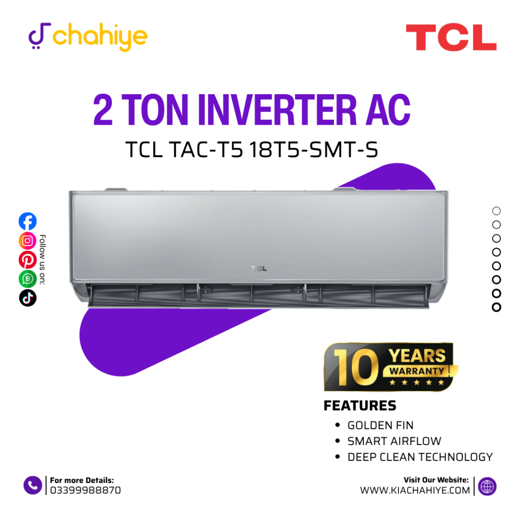 TCL TAC-24T5-SMT-S 2 Ton Smart Inverter Split Air Conditioner