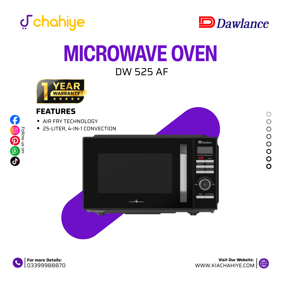 Dawlance MWO DW 525 AF Air Fryer Microwave Dawlance MWO DW 525 AF Air Fryer Microwave Oven