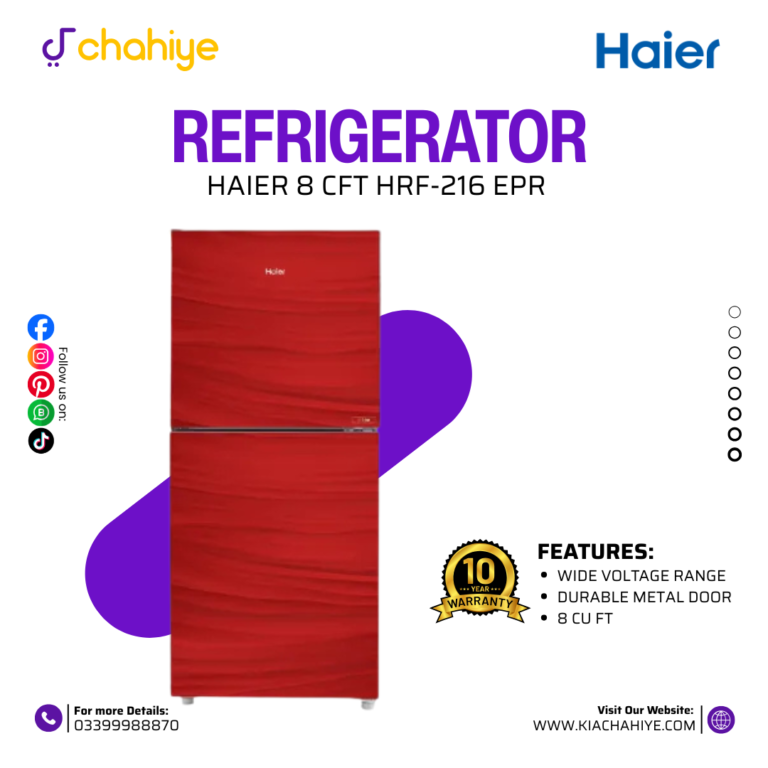 Haier 8 Cu Ft HRF-216 EPR Refrigerator - E-Star, Direct Cool
