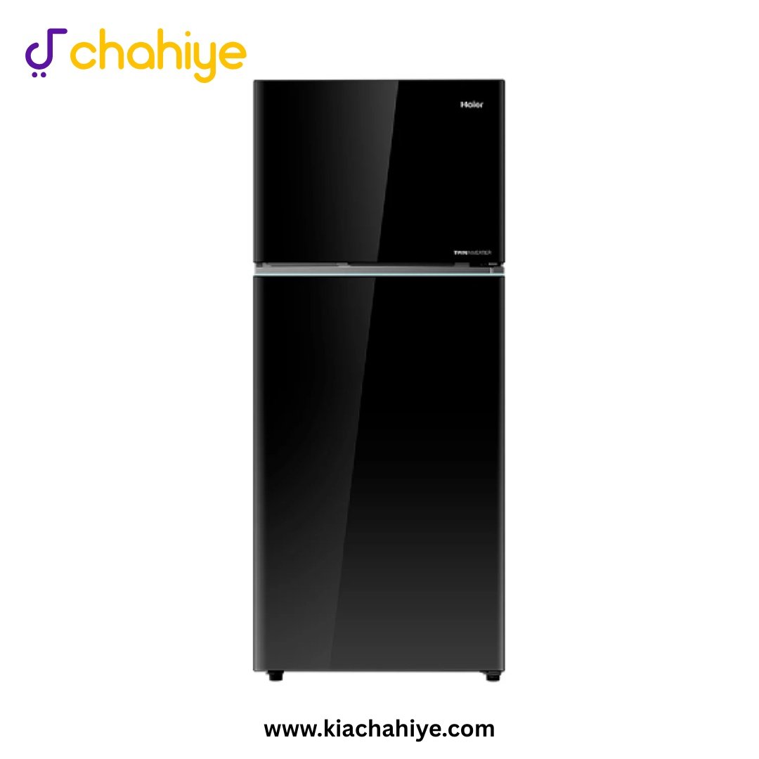 HRF-488-IFFB Haier HRF-488 IFFB 17 Cu Ft Black Mirror No Frost Twin Inverter Refrigerator - Image 1