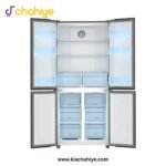 Haier HRF-578 TBG 20 Cu Ft Black Glass T-Door Twin Inverter Refrigerator - Image 4