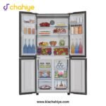 Haier HRF-578 TBG 20 Cu Ft Black Glass T-Door Twin Inverter Refrigerator - Image 5