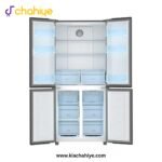 Haier HRF-578 TSG 20 Cu Ft Silver Inox T-Door Twin Inverter Refrigerator - Image 2