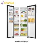 Haier HRF-622 IBS 22 Cu Ft Black Inox Side by Side Twin Inverter Refrigerator - Image 4