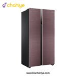 Haier HRF-622 ICG 22 Cu Ft Chocolate Glass Side by Side Twin Inverter Refrigerator - Image 2