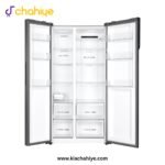 Haier HRF-622 ICG 22 Cu Ft Chocolate Glass Side by Side Twin Inverter Refrigerator - Image 4