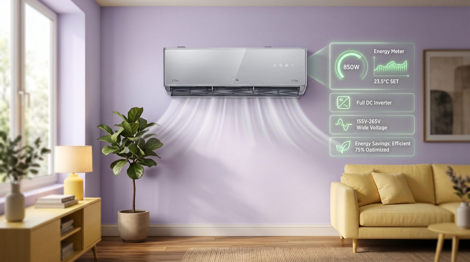 TCL TAC-24T5-SMT-S AC Review Electricity Consumption in Pakistan