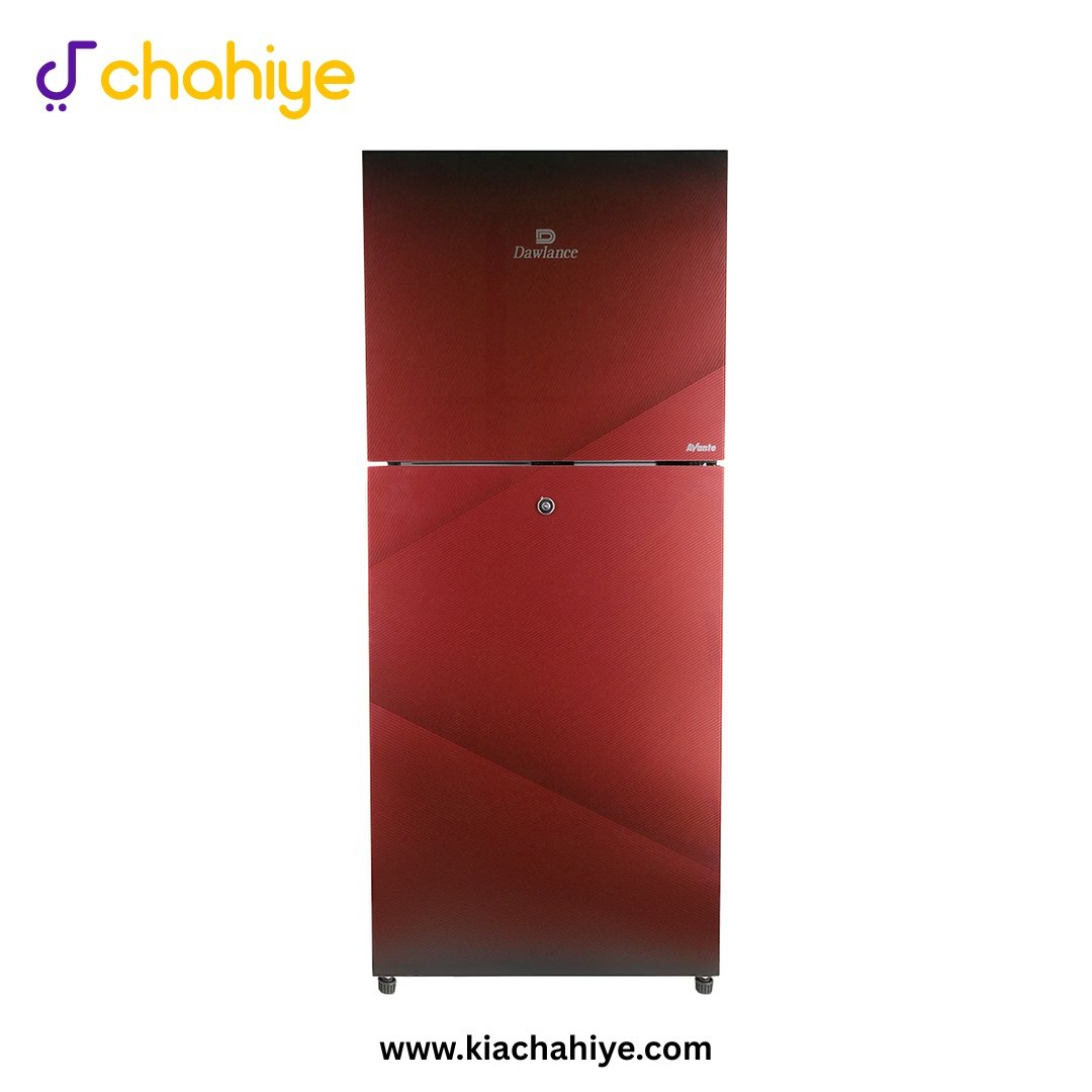 9169WB_AVANTE_DOUBLE_RED_1 Dawlance 11 Cu Ft Pearl Red Glass Door Direct Cool Non-Inverter Refrigerator - 9169WB Avante - 12 Years Compressor Warranty - Image 1