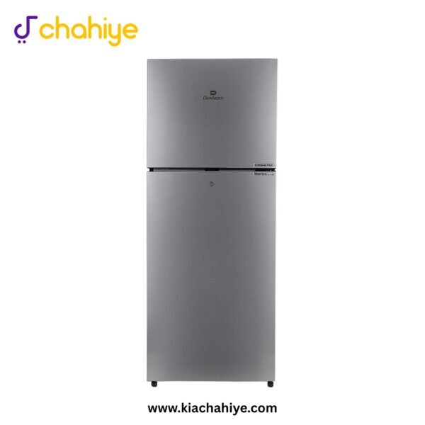 Dawlance 12 Cu Ft Hairline Silver Steel Door Direct Cool Inverter Refrigerator - 9173WB Chrome Pro - 12 Years Compressor Warranty