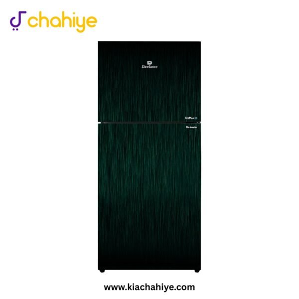 Dawlance 14 Cu Ft Mist Green Glass Door Direct Cool Inverter Refrigerator - 9178LF IceMax - 12 Years Compressor Warranty