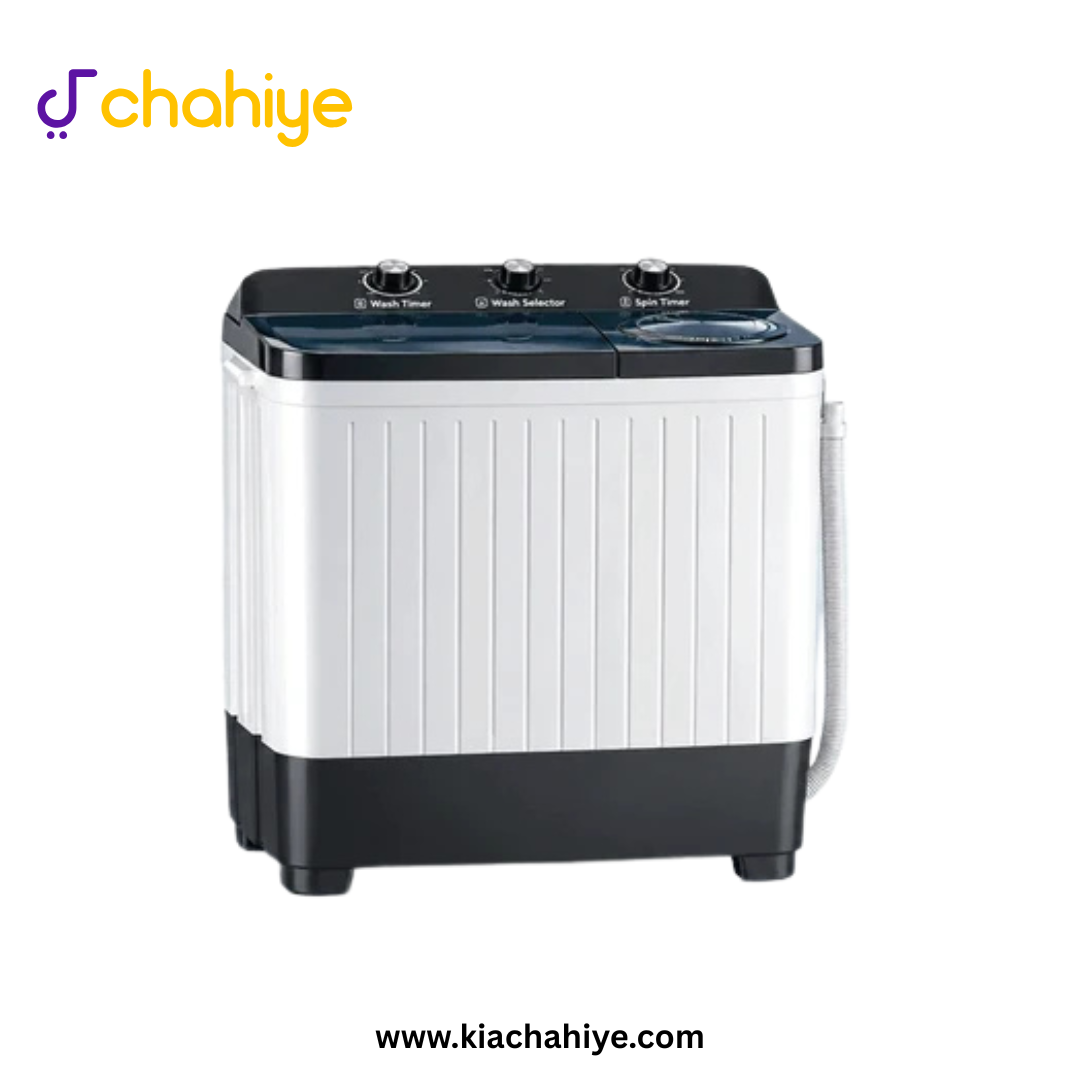 DW 10095 GB TWIN TUB BLACK_1 Dawlance 10 Kg Grey and Black Semi-Automatic Twin Tub Washing Machine - DW 10095 GB Dual Motor - 10 Years Motor Warranty - Image 1