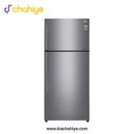 LG 19 Cu Ft Platinum Silver Steel Door No-Frost Inverter Refrigerator - GN-C680HLCL Total No-Frost Inverter - 10 Years Compressor Warranty