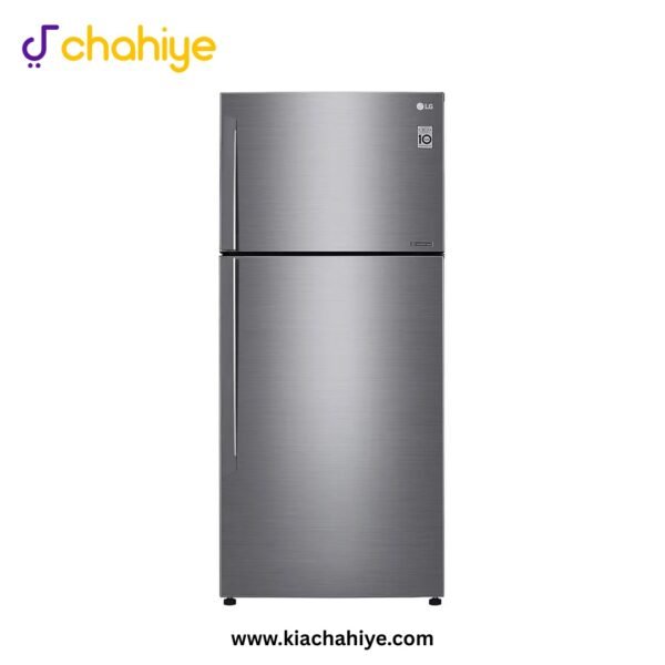 LG 19 Cu Ft Platinum Silver Steel Door No-Frost Inverter Refrigerator - GN-C680HLCL Total No-Frost Inverter - 10 Years Compressor Warranty