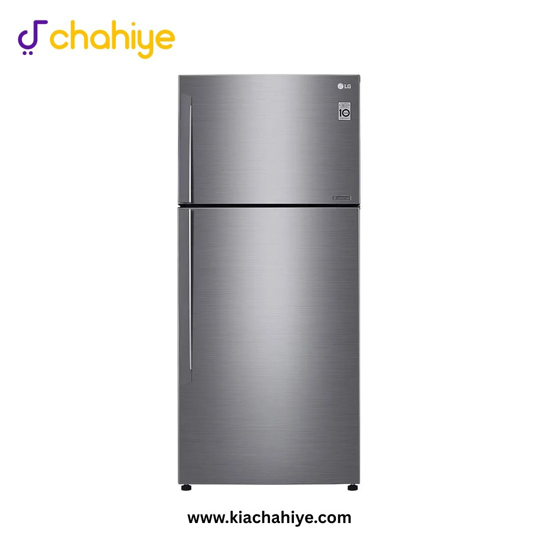 GN-C680HLCL_PLATINUMSILVER_1 LG 19 Cu Ft Platinum Silver Steel Door No-Frost Inverter Refrigerator - GN-C680HLCL Total No-Frost Inverter - 10 Years Compressor Warranty - Image 1