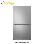 LG 23 Cu Ft Prime Silver Side-by-Side Steel Door No-Frost Inverter Refrigerator - GR-B267KLJW Side-by-Side No-Frost Inverter - 10 Years Compressor Warranty