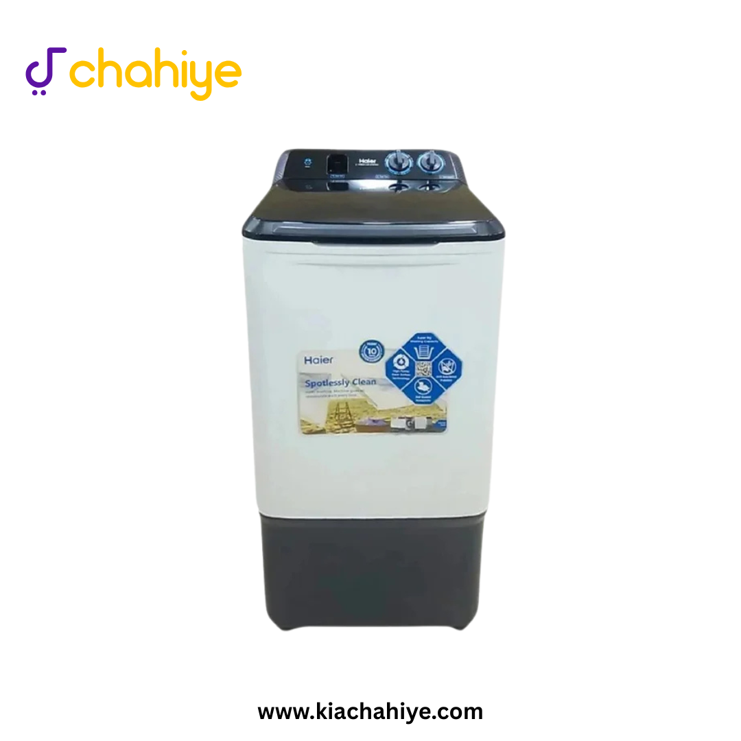 HAIER-1301217GB_1 Haier 13 Kg White and Grey Semi-Automatic Single Tub Washing Machine - HWM 130-1217GB Fresh Air - 10 Years Motor Warranty - Image 1