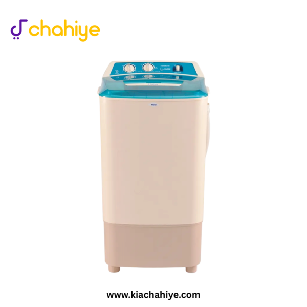 Haier 8 Kg White and Grey Semi-Automatic Single Tub Spin Dryer - HWS 80-60 E Shower Rinse - 10 Years Motor Warranty