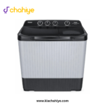 Haier 13 Kg Grey and Green Semi-Automatic Twin Tub Washing Machine - HTW 130-178 G Wash & Spin - 10 Years Motor Warranty