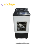 Haier 8 Kg White and Black Semi-Automatic Single Tub Spin Dryer - HWS 80-60 WB Shower Rinse - 10 Years Motor Warranty