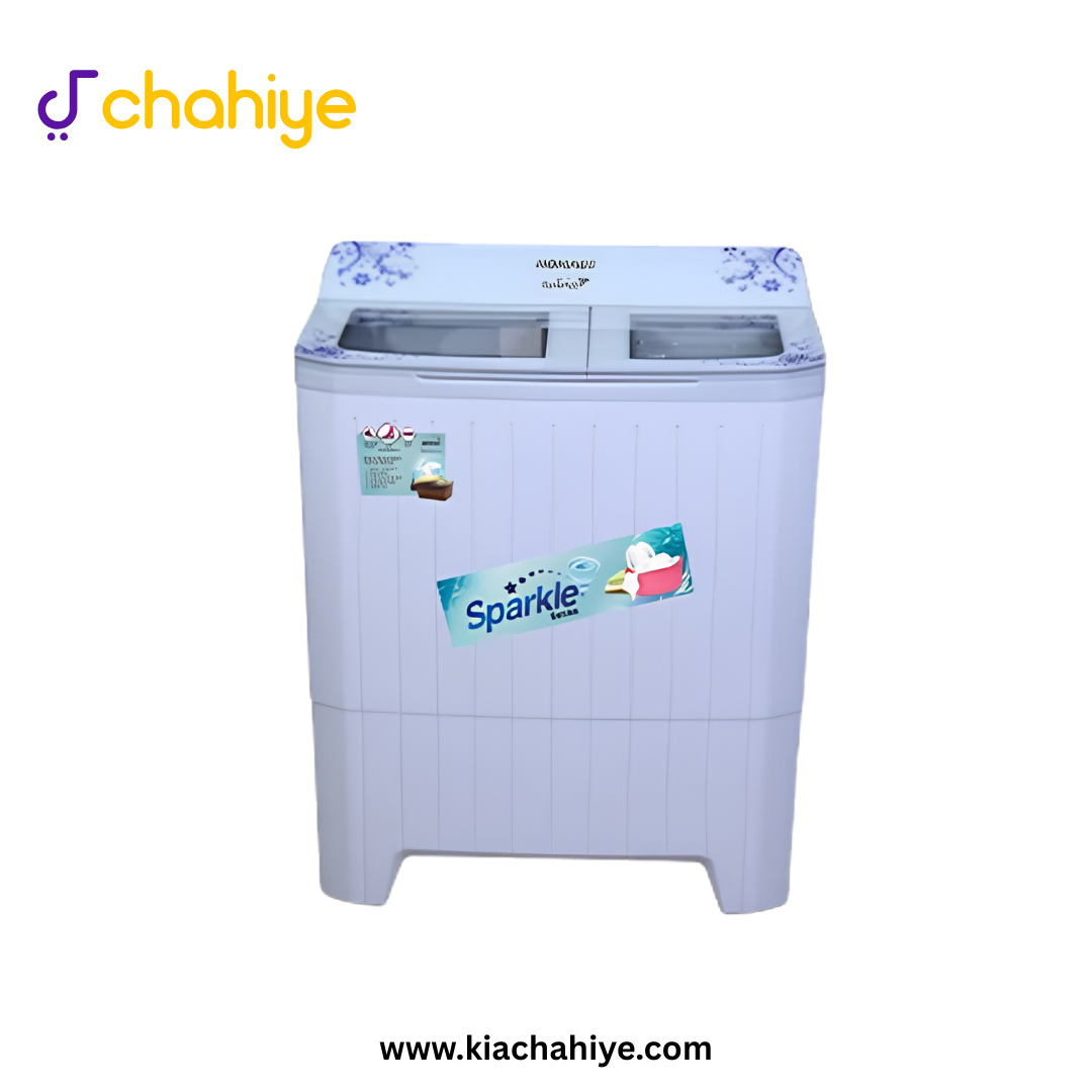 HOMAGE WASH MACHINE 49112GD BLUE BUBBLES_1 Homage 11 Kg Blue Bubbles Semi-Automatic Twin Tub Washing Machine - HWM-49112 GD Glass Lid - 10 Years Motor Warranty - Image 1