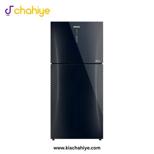Homage 15 Cu Ft Black Glass Door Direct Cool Inverter Refrigerator - HR-47452 BKG Tech Inverter - Lifetime Compressor Warranty