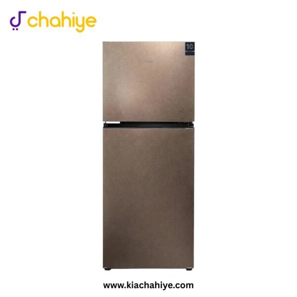 Haier 15 Cu Ft Gold Glass Door Direct Cool Inverter Refrigerator - HRF-418IDGA Digital Inverter - 10 Years Compressor Warranty