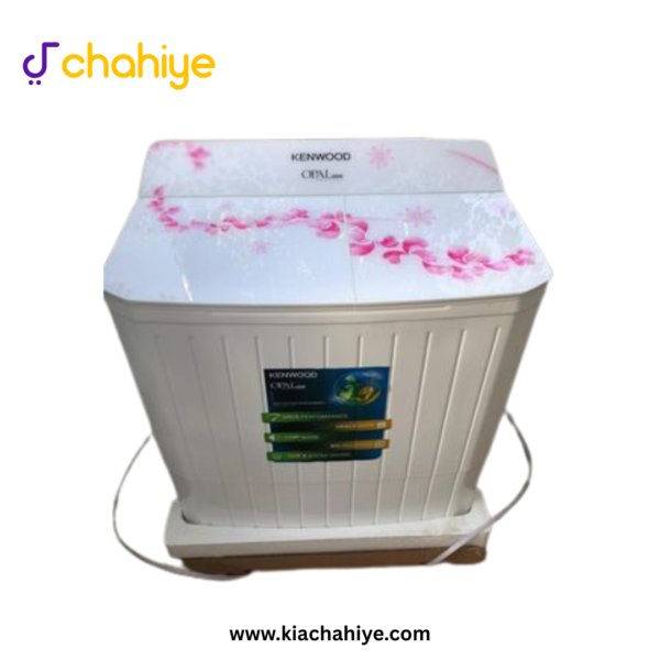 Kenwood 11 Kg Rose Pink Semi-Automatic Twin Tub Washing Machine - KWM-21159 SAG Opal Series - 10 Years Motor Warranty
