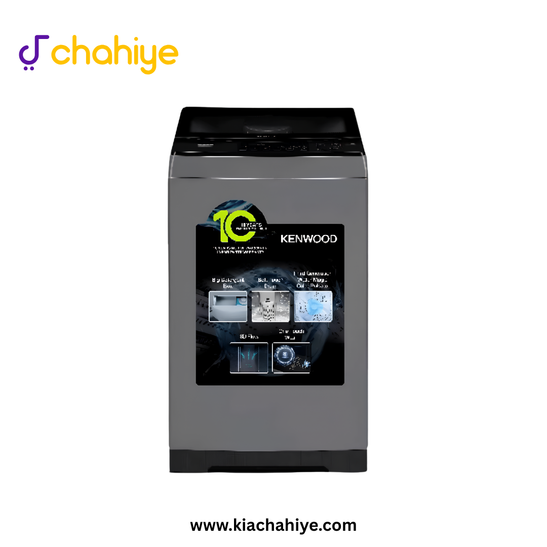 KENWOOD KWM AUTO 12005FAT DG_1 Kenwood 12 Kg Dark Grey Automatic Top Load Washing Machine - KWM-12005FAT-DG Fuzzy Logic - 10 Years Motor Warranty - Image 1