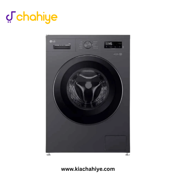 LG 9 Kg Middle Black Inverter Front Load Washing Machine - F2Y1VYP6J 6 Motion DD - 10 Years Motor Warranty