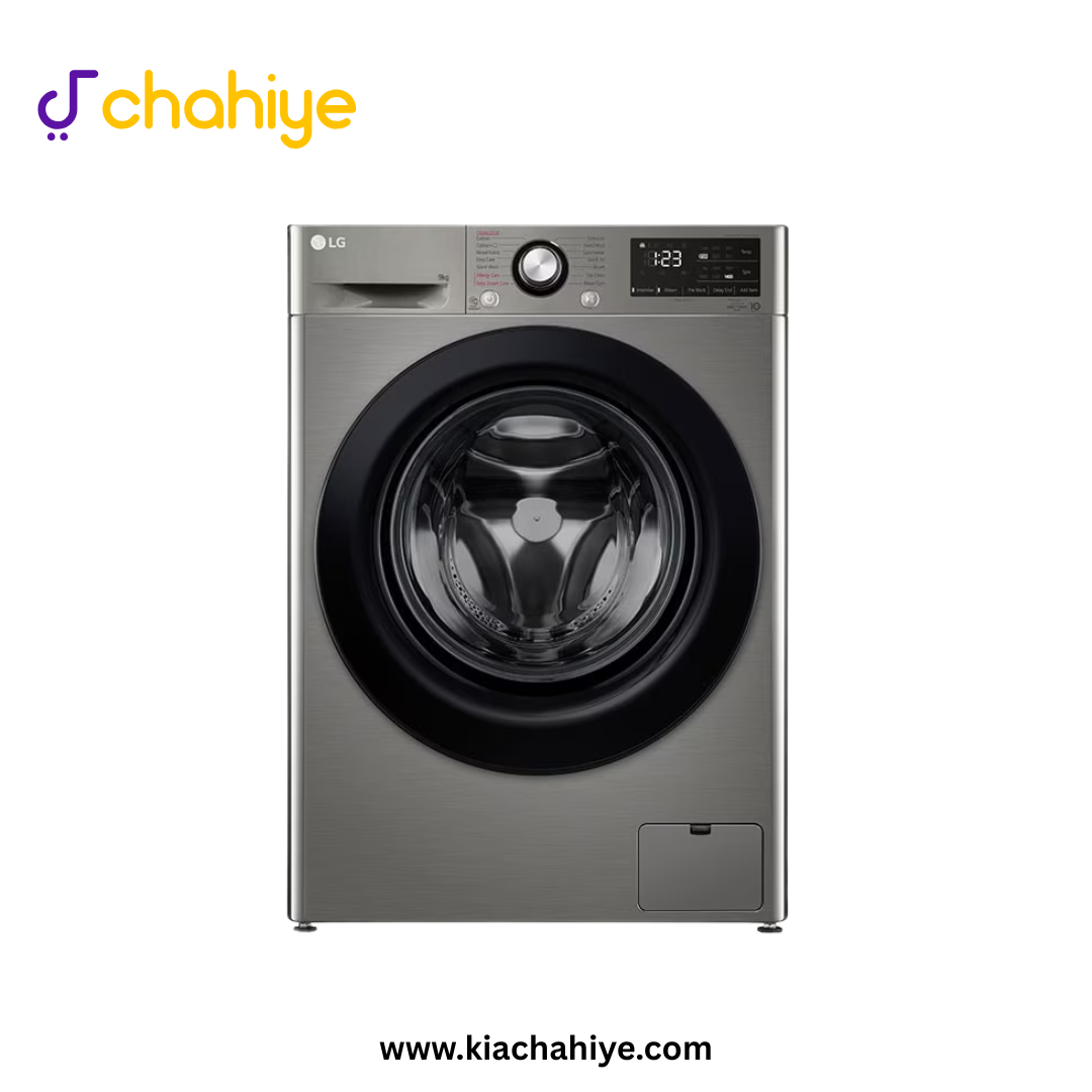 LG F4R3VYG6P 9KG_1 LG 9 Kg Platinum Silver Inverter Front Load Washing Machine - F4R3VYG6P Vivace Pro - 10 Years Motor Warranty - Image 1