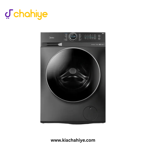 Midea 12 Kg Dark Grey Inverter Front Load Washing Machine - MF200-W120-G-PK Lunar Dial - 10 Years Motor Warranty