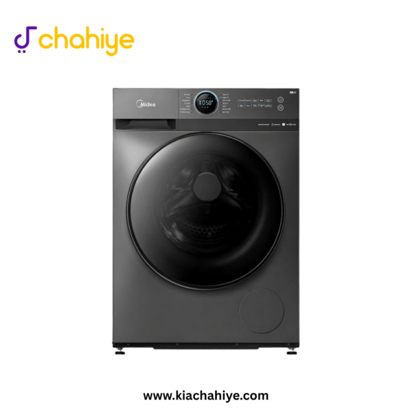 Midea 9 Kg Grey Titanium Inverter Front Load Washing Machine - MF200-W90-G-PK Lunar Dial - 10 Years Motor Warranty