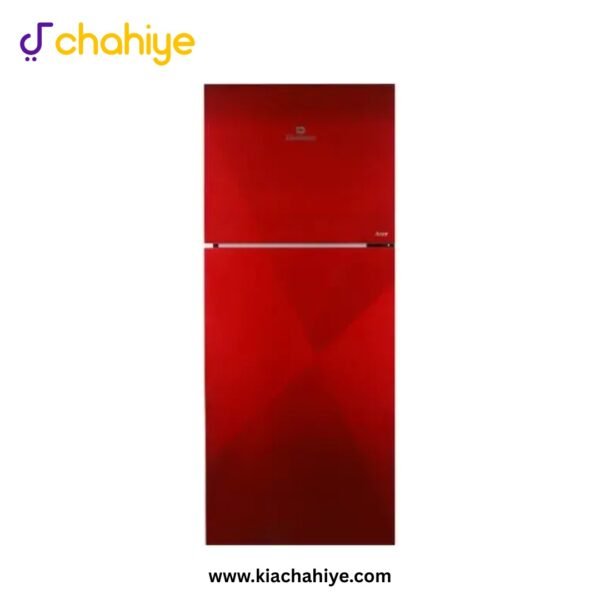 Dawlance 18 Cu Ft Coral Red Glass Door Direct Cool Non-Inverter Refrigerator - 9193LF Acce - 12 Years Compressor Warranty