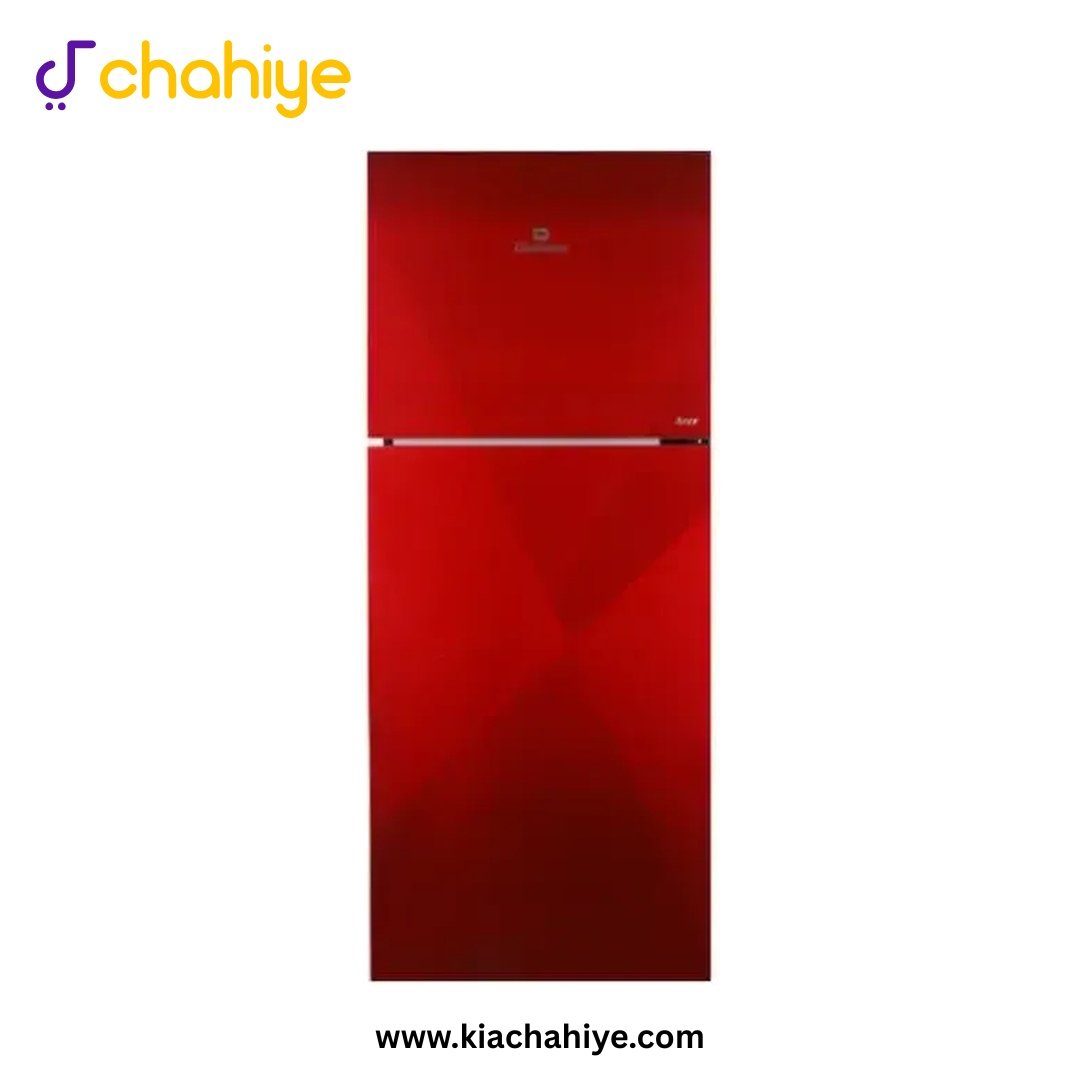 dawlance-9193-acce-coral-bfa73c_1 Dawlance 18 Cu Ft Coral Red Glass Door Direct Cool Non-Inverter Refrigerator - 9193LF Acce - 12 Years Compressor Warranty - Image 1
